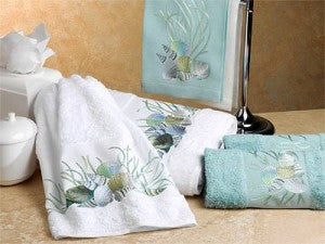 Coral and Shells Towels