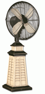 Keyes Shutter Lighthouse Table Fan