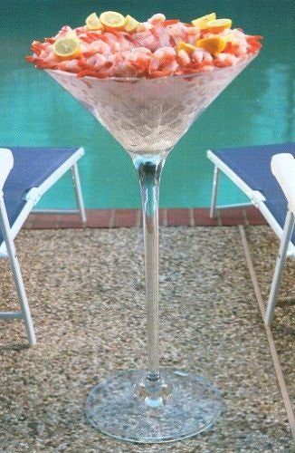 Grande Floor Standing Martini Glass Acrylic Ice Bucket Nautical