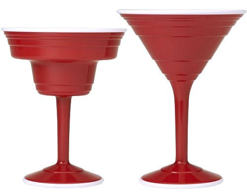 hard plastic cocktail glasses