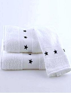 Bias Trim Embroidered Nautical Knot Towel Set