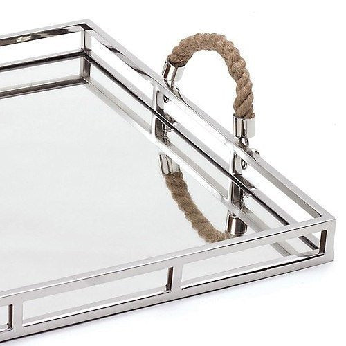 mirrored cocktail tray