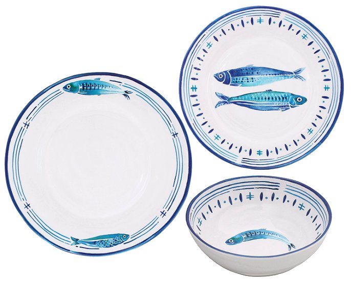 coastal themed dinnerware sets