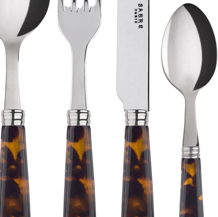 Bark Wood Flatware, Set Of 5 - Ecru– At Home Designs of Delaware