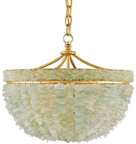 Sea Glass Elegance Coastal Chandelier - Nautical Luxuries