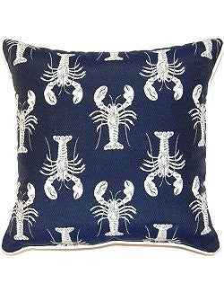 Grande Seahorse Embroidered Pillow