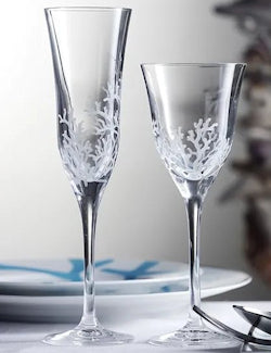 Reims Engraved Stemless Champagne Flutes, Set of 4 - Bed Bath