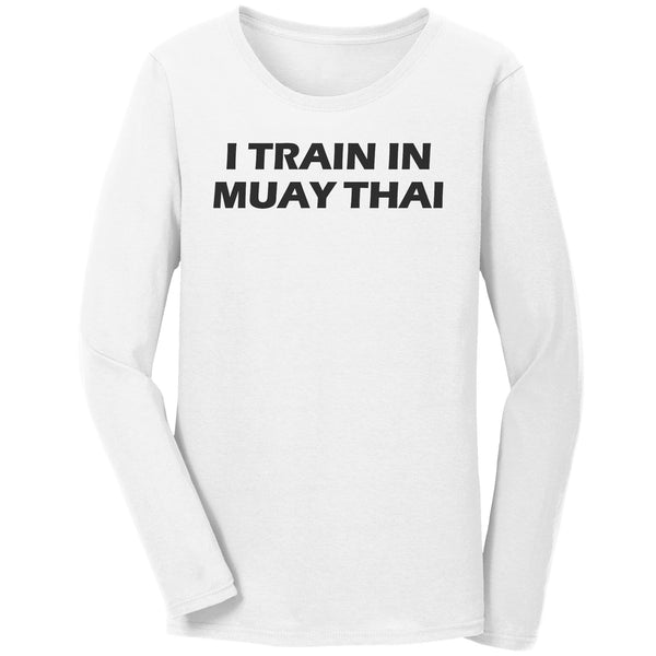 I TRAIN IN MUAY THAI - Ladies Jersey Long-Sleeve T-Shirt