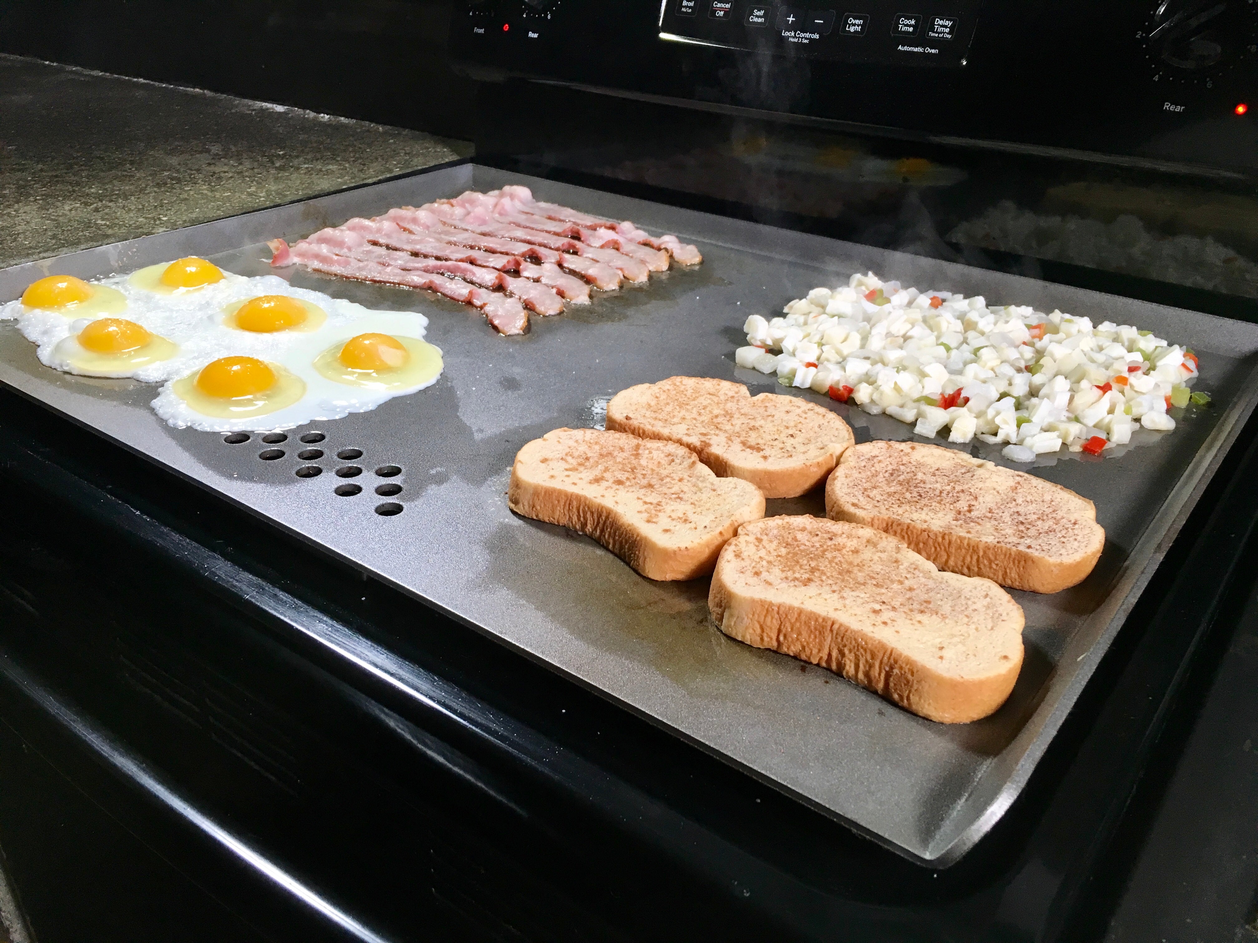 Stove Flat Top Griddle for Gas or Electric Coil Range by Steelmade USA