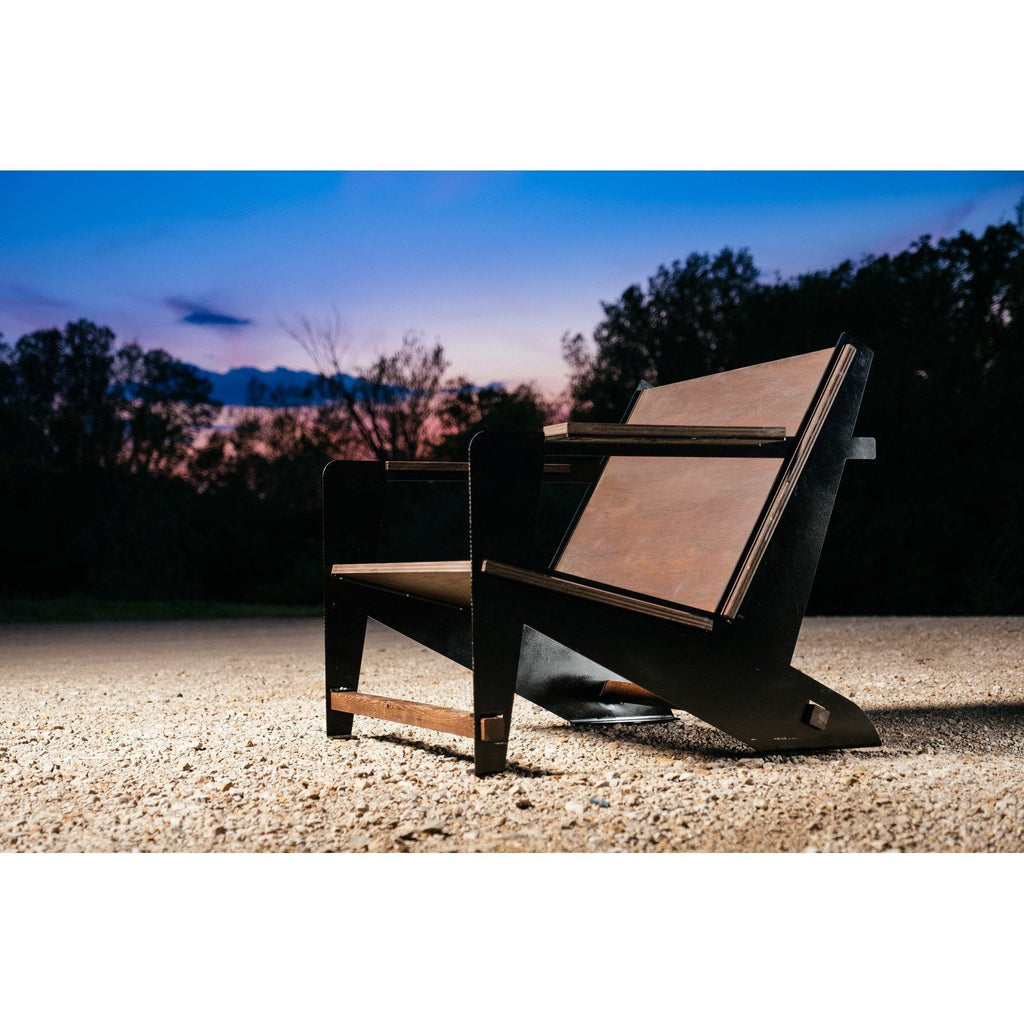 DIY Kit Metal Adirondack Chair with Footrest â€