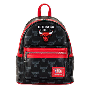 NBA Chicago Bulls Debossed Logo Mini-Backpack by Loungefly - Tall Man Toys & Comics