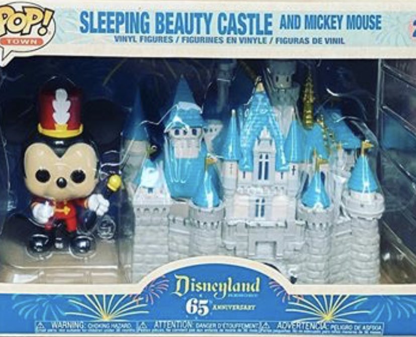 sleeping beauty castle and mickey funko pop