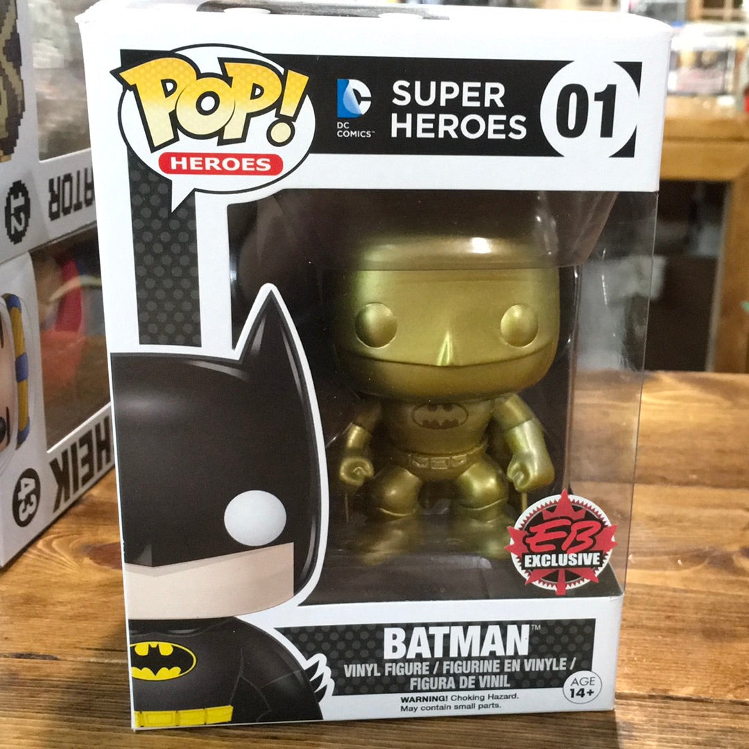 Batman gold 01 exclusive Funko Pop! Vinyl Figure DC Comics – Tall Man Toys  & Comics