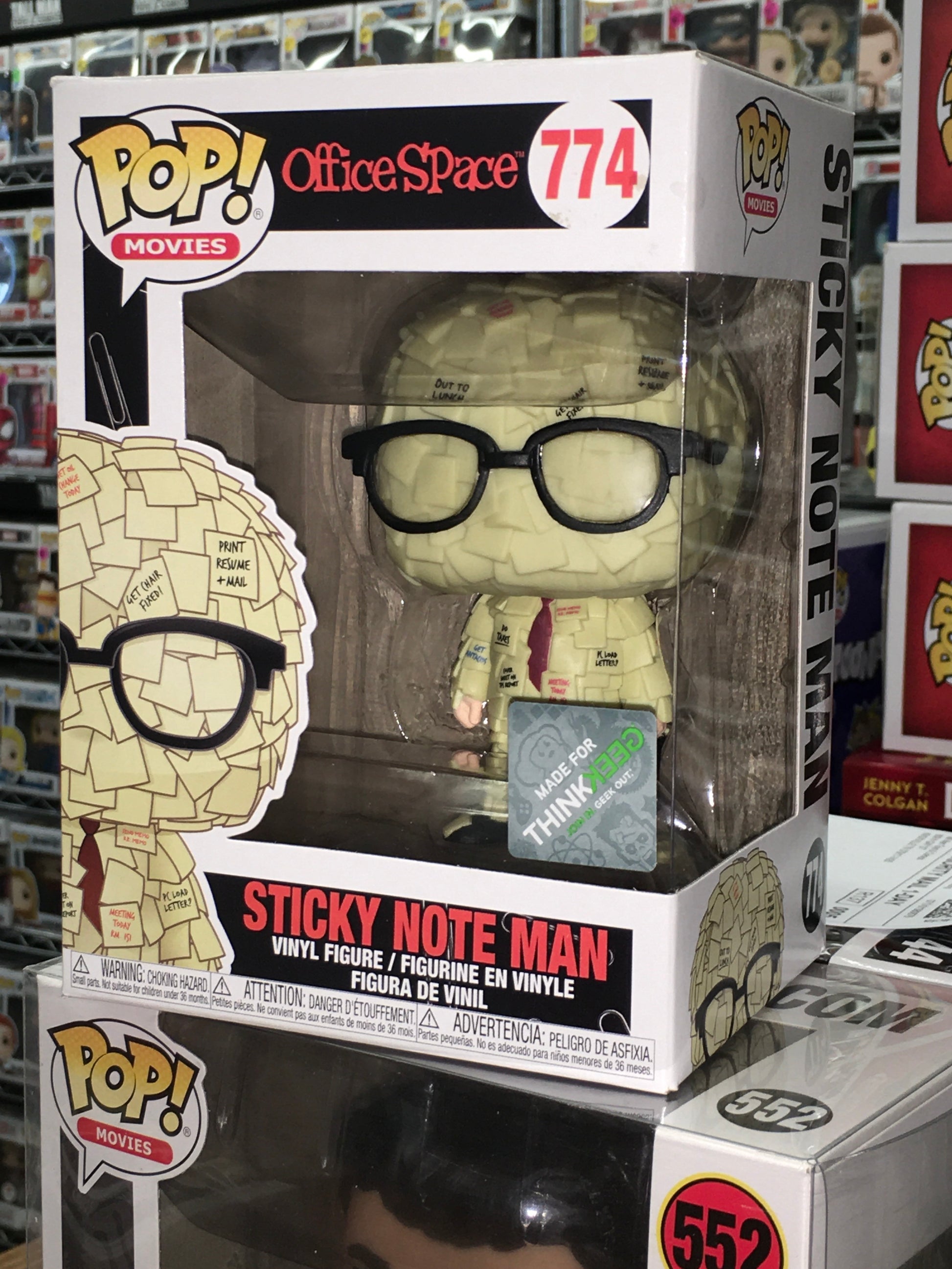 Office Space Sticky note man exclusive Funko Pop! Vinyl Figure movie – Tall  Man Toys & Comics