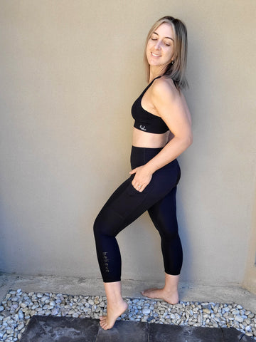 Louise wears the Real Active black set