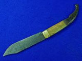 Antique French France 19 Century or Earlier Navaja Marked Blade Folding Knife