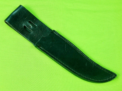 Custom Made Black Leather Sheath Scabbard for Fighting Hunting Knife ...
