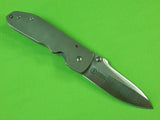 Vintage Custom Hand Made Early Andrew DEMKO Tactical Left Hand Folding Knife