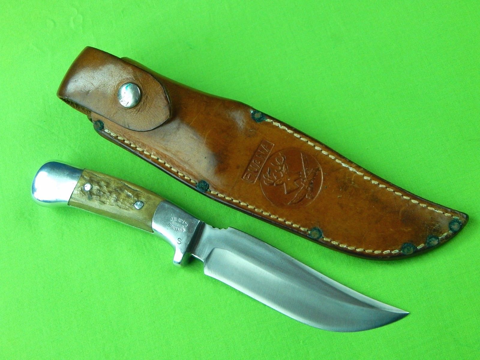 1956-58 Custom Hand Made R.H. Ruana Model 27C5 "S" Stamped Hunting Skinner Knife