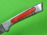 US Custom Hand Made DAVE MURPHY Fighting Knife & Sheath