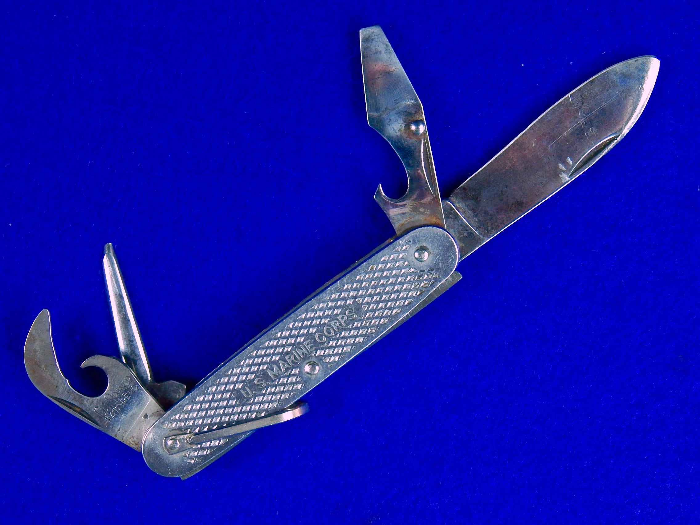 US WW2 Marine Corps USMC Utility 4 Blade Folding Pocket Knife