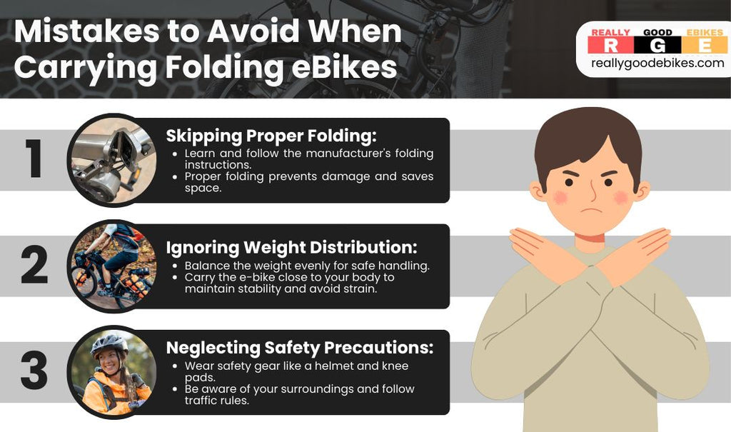 Mistakes to avoid when carrying folding eBikes.