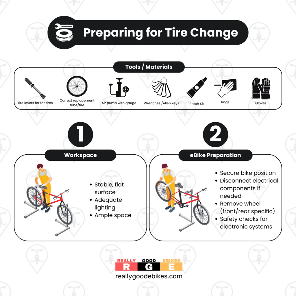 PREPARATION FOR TIRE CHANGE