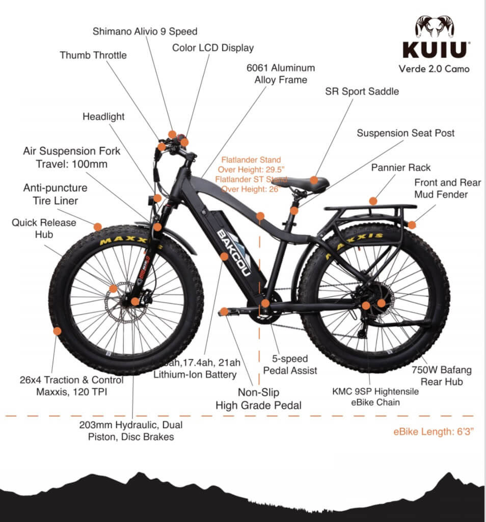 bakou flatlander electric mountain bike