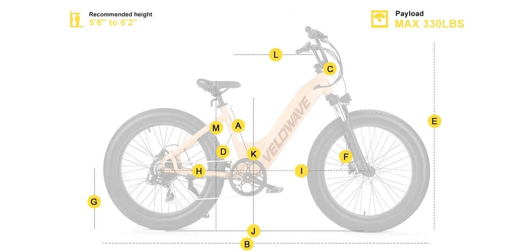 velowave rover size chart