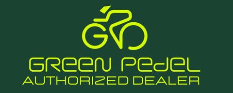 green pedel dealer authorized logo for really good ebikes