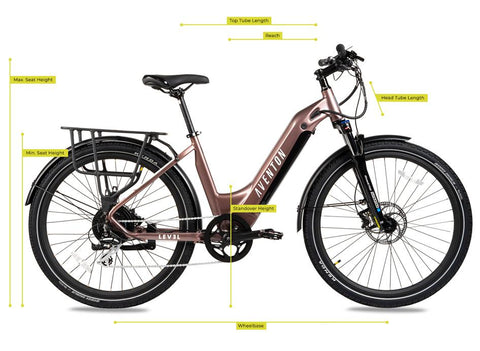 aventon level commuter step-through frame with specifications