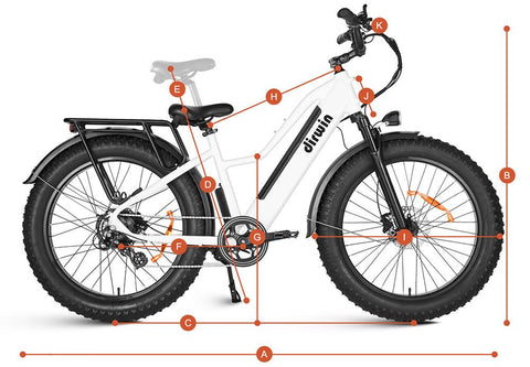 dirwin pioneer ebike geometry