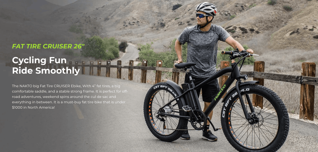 nakto fat tire cruiser ebike hero