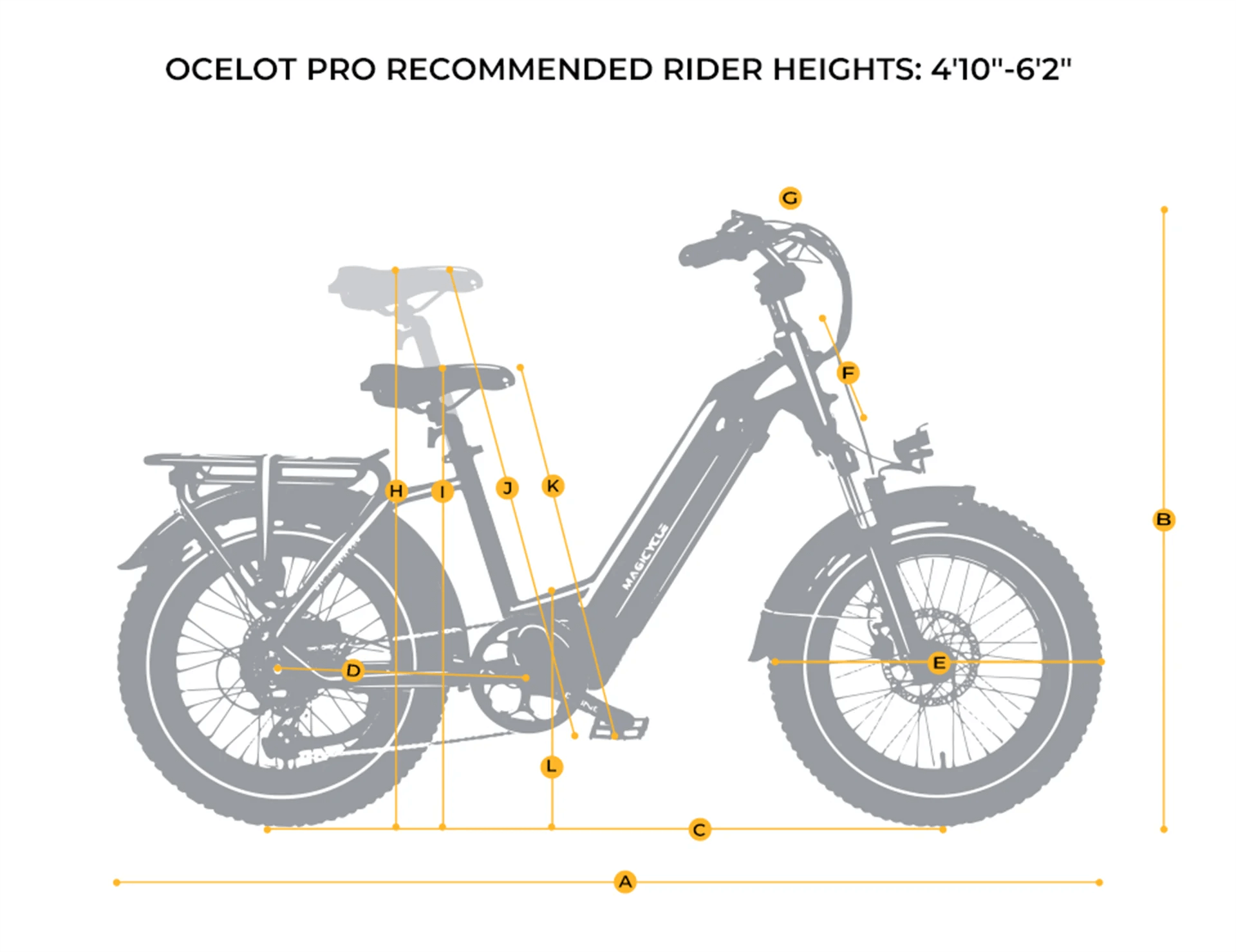 magicycle ocelot pro size chart