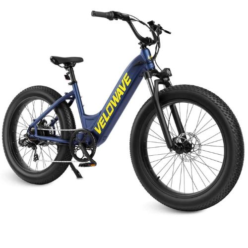 velowave rover fat tire step through electric bike