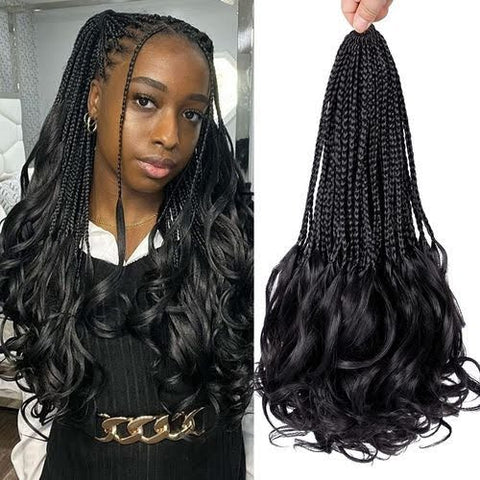 black woman with crotchet braids