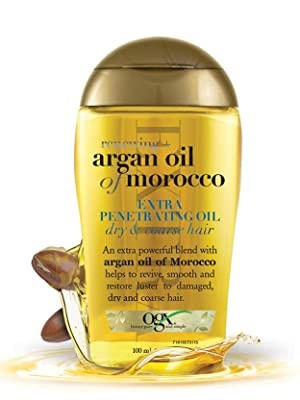 argan oil hair oil bottle for hair treatment