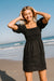 VOYAGE Mini Dress - black linen