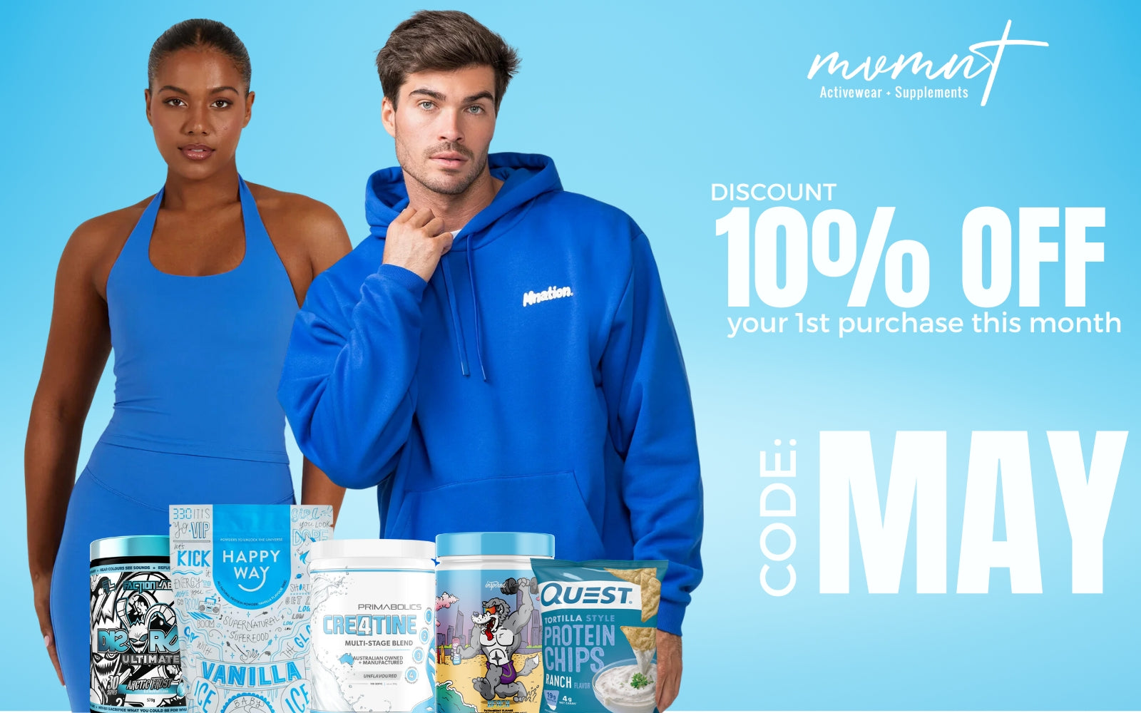 10% OFF | MVMNT LMTD Activewear + Supplements