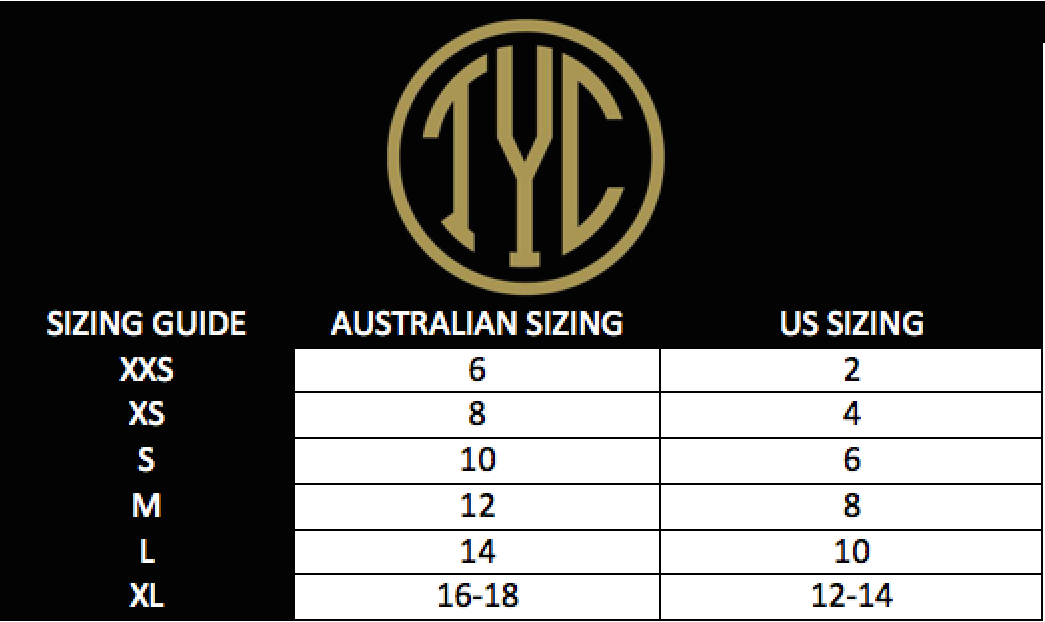 Till You Collapse Size Guide | MVMNT LMTD | AUSTRALIA