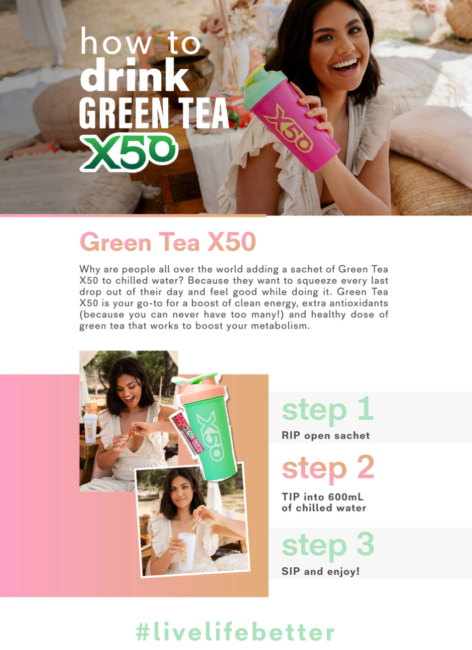 How to Drink X50 Green Tea | MVMNT LMTD