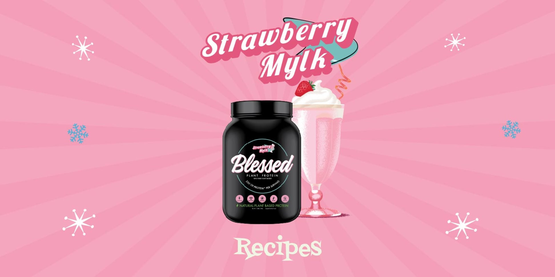 Blessed Stawberry Mylk Protein Balls | MVMNT LMTD