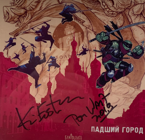 Teenage Mutant Ninja Turtles City Fall #1 Russian Edition CGC 9.2 SS Kevin Eastman & Tom Waltz