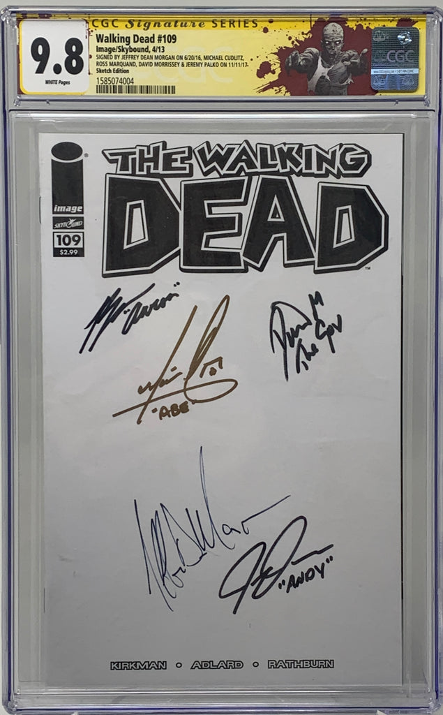 The Walking Dead #109 CGC 9.8 SS 5x signed
