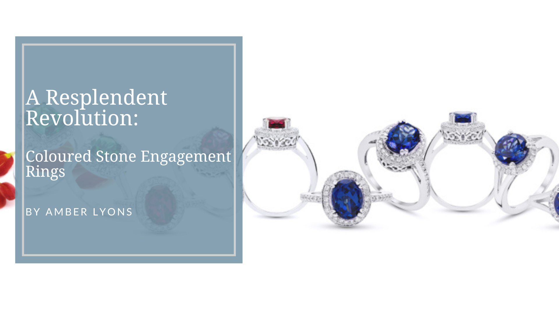 A group og ruby, sapphire , emerald and diamond engagement rings | Heath Lyons Jewellers