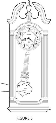 Howard Miller Wall Clock and Mantel Clock Instructional Manual Setup Guide Figure 5 - Premier Clocks