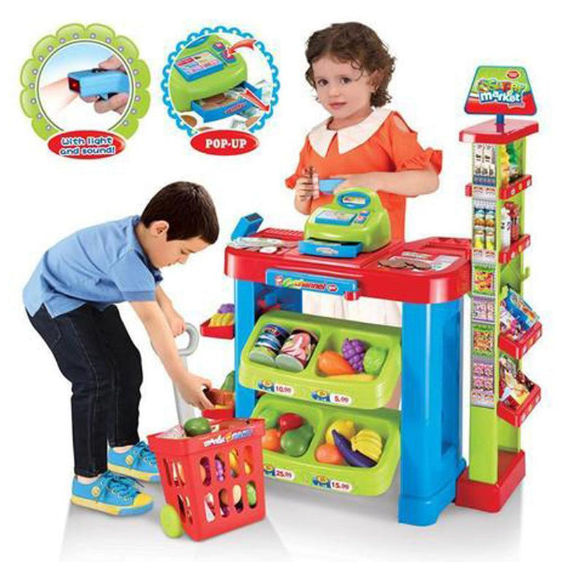 childrens supermarket play set