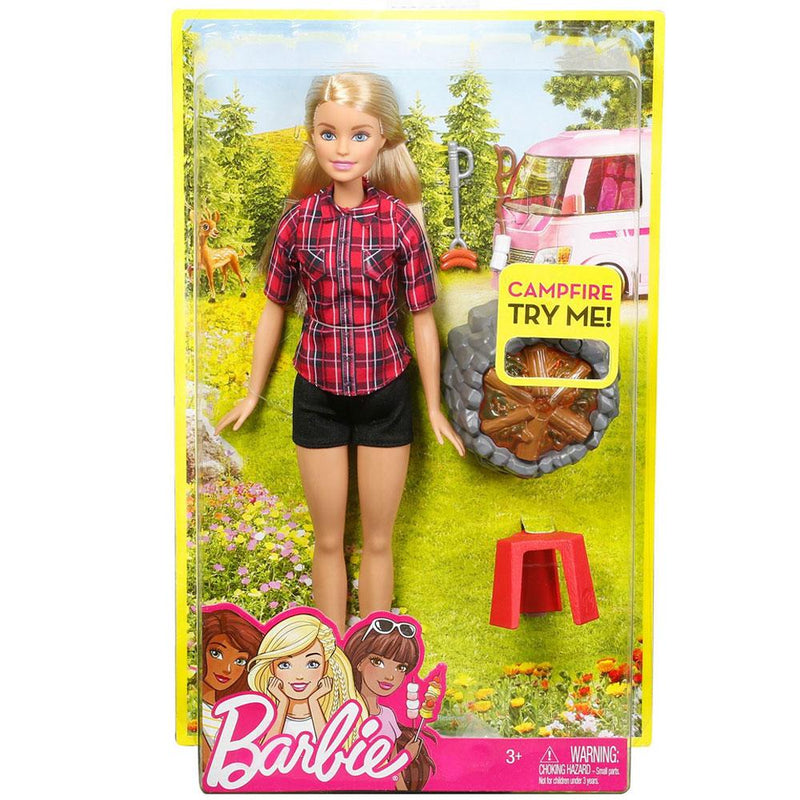 barbie camping fun skipper doll and tent playset