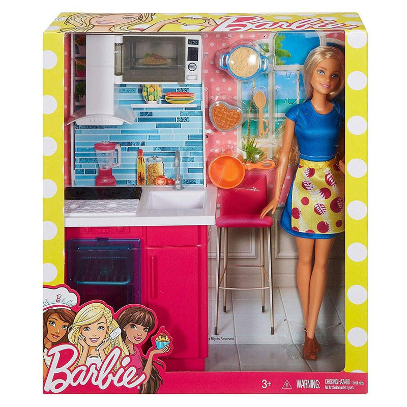 baby doll and kitchen set