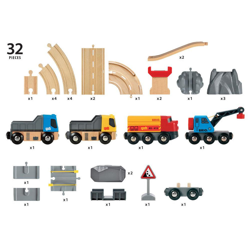 brio rail and road loading set